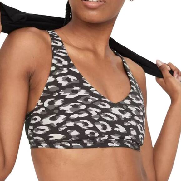 OFFLINE by Aerie Goals Plunge Sports Bra - Gray NWT Size Medium - Picture 1 of 8